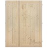 H dveře 125cm KOMPLET dvoukřídlé dveře plné