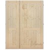 H dveře 125cm KOMPLET dvoukřídlé dveře plné příčka