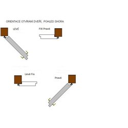 Palubkové dveře dvoukřídlé šikmé stromeček